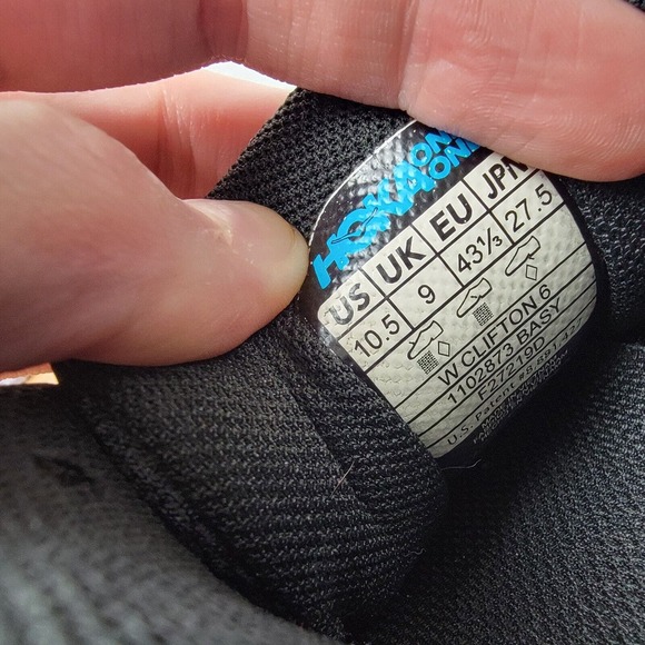 Hoka One One Clifton 6 Black Aqua Women’s Size 10.5 1102873-BASY Running Shoes - Picture 8 of 8